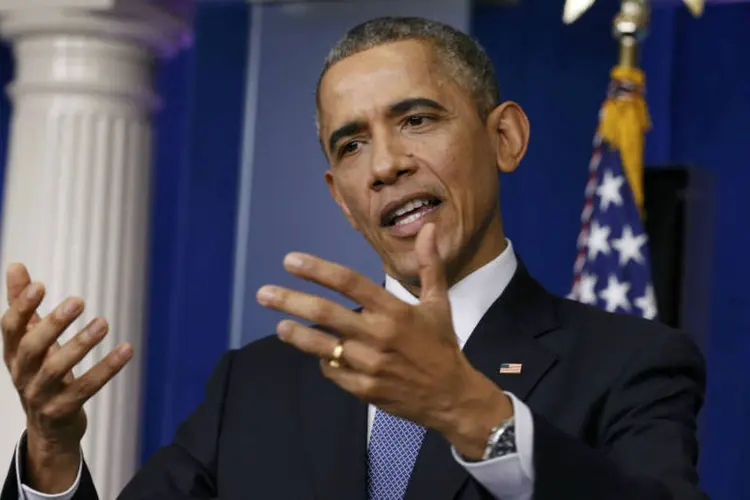 
	Obama: Congresso vem h&aacute; tempos discutindo uma forma de refor&ccedil;ar as leis federais para proteger os consumidores e sua privacidade
 (Kevin Lamarque/Reuters)