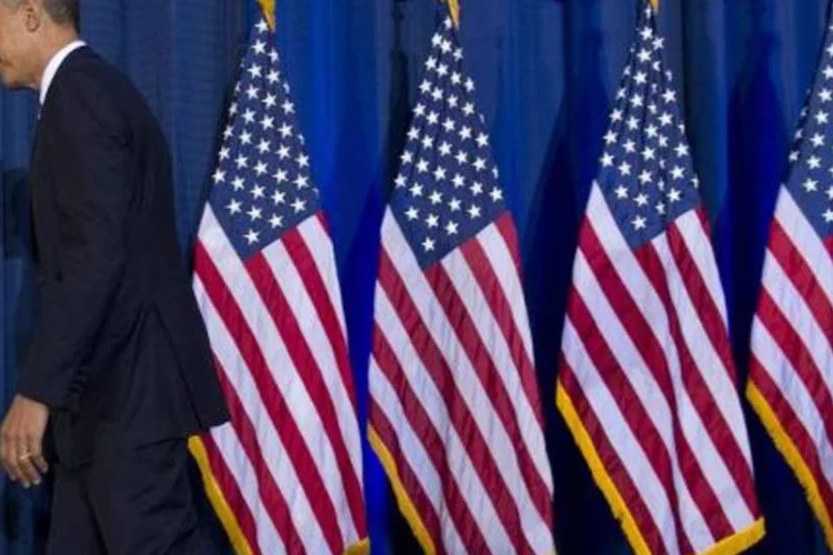 Presidente Barack Obama em Washington: analistas foram surpreendidos pela alta revisão do PIB americano, já que esperavam uma revisão em alta menor, a 4,3% (Saul Loeb/AFP)