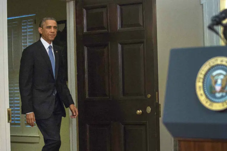
	Barack Obama: &quot;quando assumi o cargo, prometi voltar a examinar nossa pol&iacute;tica com Cuba&quot;
 (Doug Mills/Pool/Reuters)