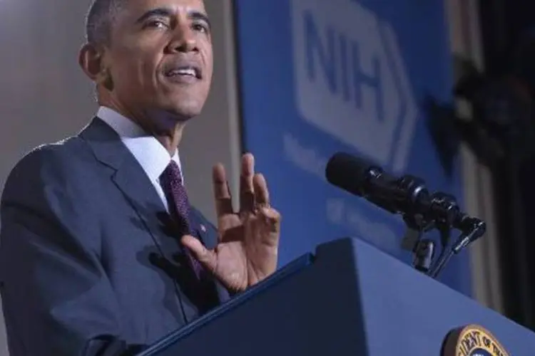 
	Obama: o presidente dos EUA j&aacute; tinha declarado sua inten&ccedil;&atilde;o de referendar o texto
 (Mandel Ngan/AFP)