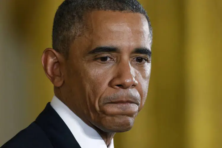
	Barack Obama: &iacute;ndice de desaprova&ccedil;&atilde;o do trabalho do presidente est&aacute; agora em 54%, contra os 53% em julho
 (Kevin Lamarque/Reuters)