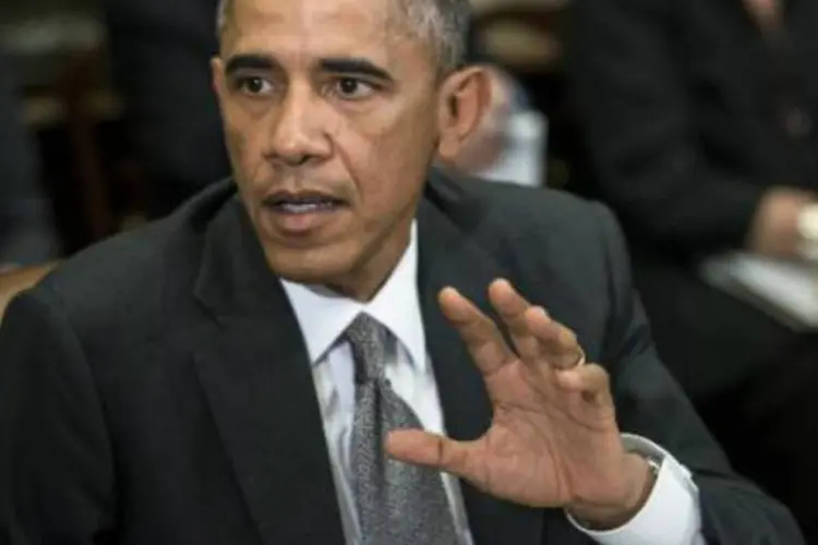 
	Barack Obama: com a aprova&ccedil;&atilde;o do presidente perto de 40 por cento, um evento p&uacute;blico com Obama seria um risco para a maioria dos democratas
 (AFP)