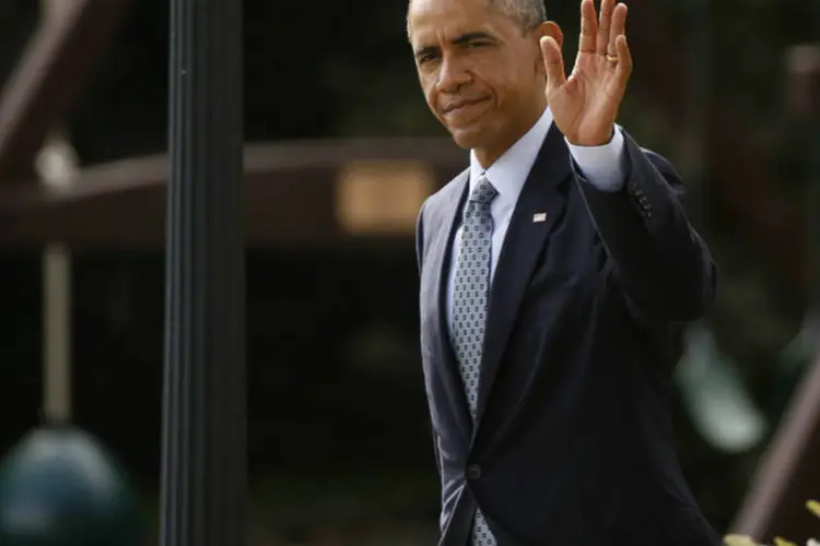 
	Obama: em 2012, ele se tornou o primeiro presidente dos EUA a publicamente expressar seu apoio ao casamento gay
 (Jim Bourg/Reuters)