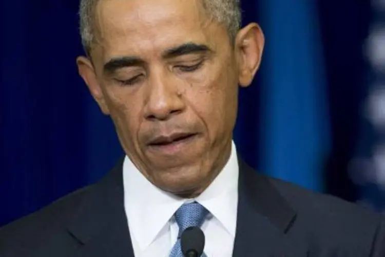 
	Barack Obama: 31% dos americanos aprova como Obama administra imigra&ccedil;&atilde;o
 (Saul Loeb/AFP)