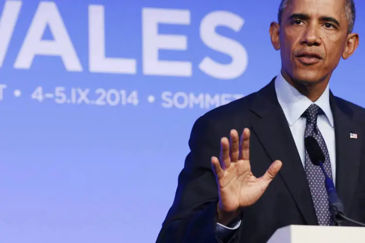 Obama: presidente americano fez declarações no encerramento da cúpula da Otan (Larry Downing/Reuters)