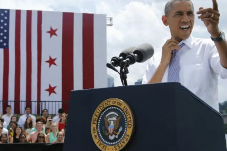 Barack Obama: "não há nação na Terra que não mudaria com satisfação de lugar com os EUA" (Jonathan Ernst/Reuters)
