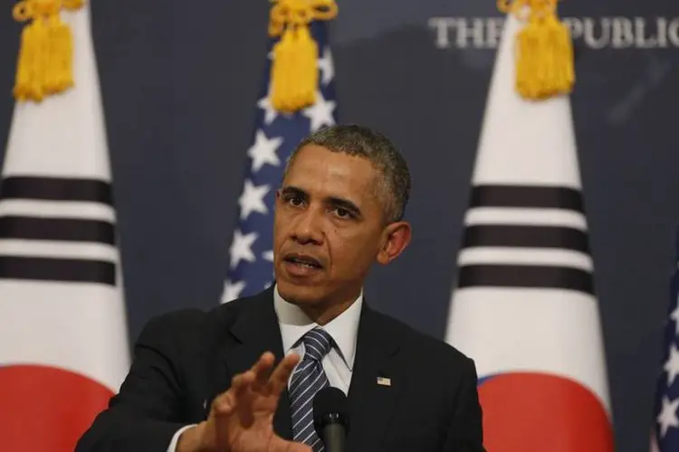 Barack Obama: "Pyongyang não ganhará absolutamente nada com outro teste nuclear, exceto aprofundar seu próprio isolamento da comunidade global" (Larry Downing/Reuters)