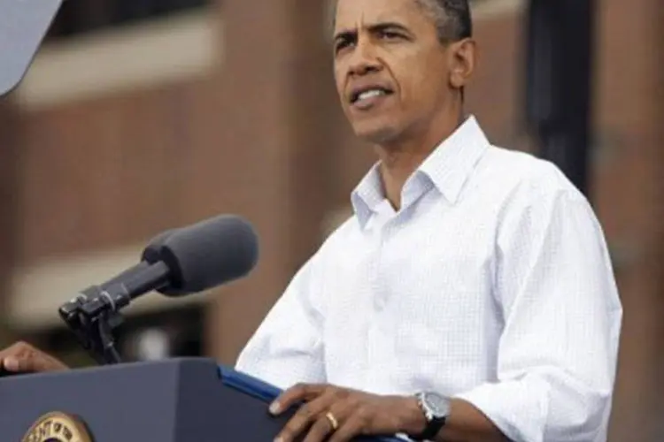 
	O presidente americano, Barack Obama: agenda de candidatos j&aacute; incluem debates no segundo semestre
 (Bill Pugliano/Getty Images/AFP)