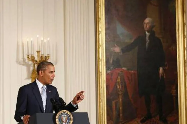 Barack Obama: "ninguém deveria ficar preocupado com sua segurança quando está reunido com seus companheiros de credo" (Yuri Gripas/AFP)