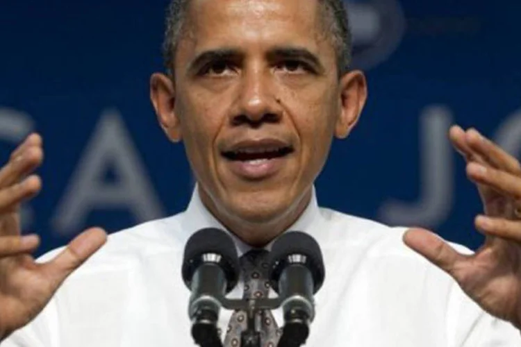 O presidente dos EUA, Barack Obama: a medida tem finalidade de financiar o governo dos Estados Unidos até 18 de novembro (Saul Loeb/AFP)