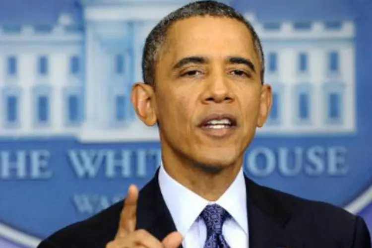 
	Barack Obama: presidente dos EUA sustentou que a disputa em torno do or&ccedil;amento e da d&iacute;vida em Washington n&atilde;o deixou vencedores
 (AFP)