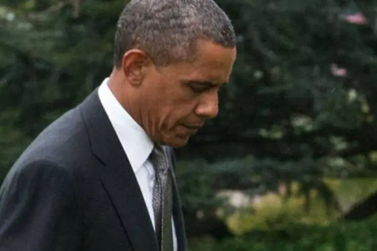O presidente americano, Barack Obama: a situação "poderia ser problemática" para Obama, enquanto a Casa Branca endurece sua postura contra o Irã (©AFP / Nicholas Kamm)