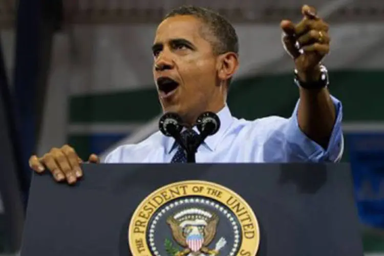Barack Obama: a equipe de Obama tenta acelerar os motores, já que arrecadou, desde o início da corrida presidencial, US$ 60 milhões a menos que a de Romney (©AFP / Jim Watson)