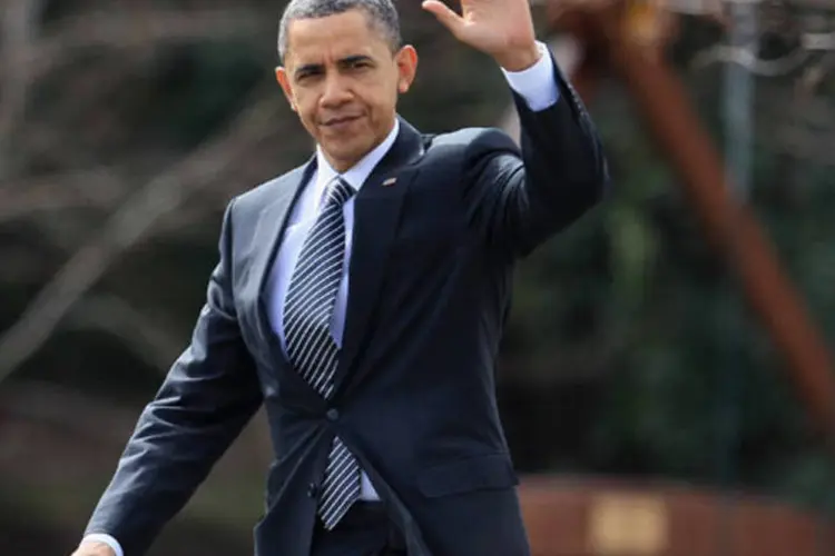 Aparentemente, os funcionários da Casa Branca não esperavam que Obama voltasse para casa mais cedo (Mark Wilson/Getty Images)