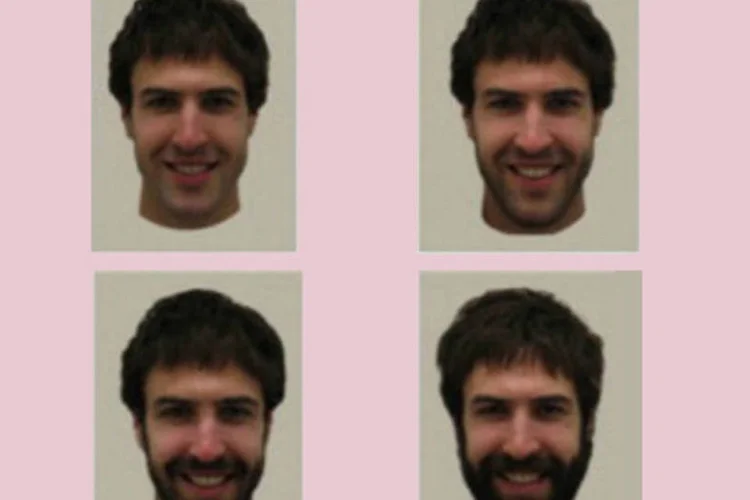 Etapas registradas foram “totalmente sem barba”, “barba de cinco dias”, “barba de dez dias” e, finalmente, “barba cheia" (Reprodução)