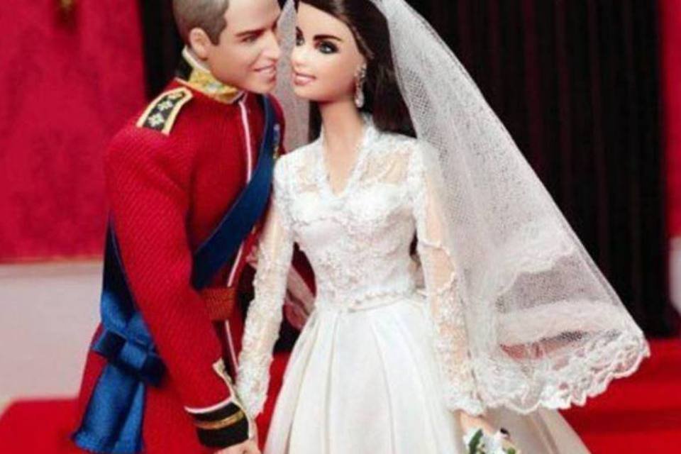 William e Kate viram bonecos da coleção Barbie