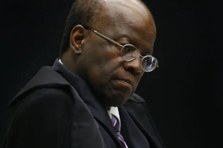 
	Joaquim Barbosa: o presidente do STF foi chamado de &quot;tucano&quot; por defensores de Jos&eacute; Dirceu
 (Nelson Jr./STF)