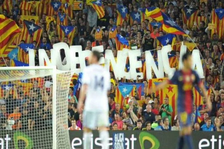 
	Torcedores pedem independ&ecirc;ncia da Catalunha no jogo entre Barcelona e Real Madrid
 (Getty Images)