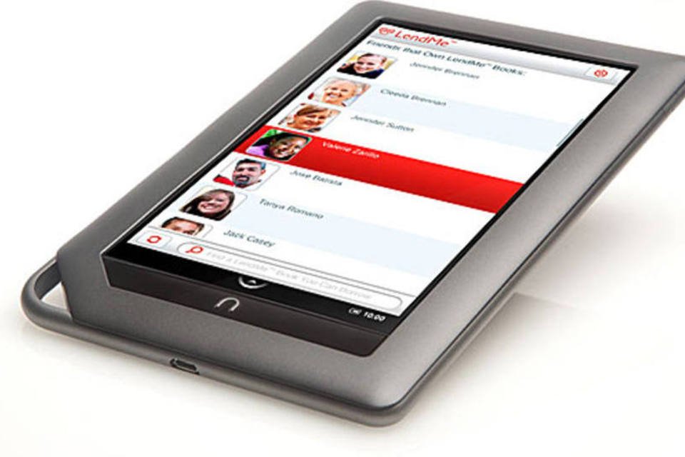 O e-reader Nook Color, da Barnes & Noble compete com o Kindle, da Amazon (Divulgação)