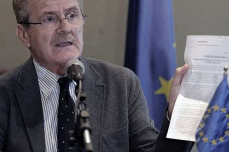 O espanhol Luis Yáñez-Barnuevo: o restabelecimento das negociações entre a UE e o Mercosul será feito depois que a transição paraguaia for normalizada (©AFP / Norberto Duarte)