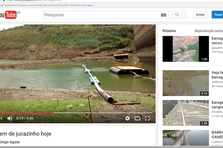
	Seca: desde 2013 a vaz&atilde;o e a retirada de &aacute;gua da Barragem de Jucazinho v&ecirc;m sendo monitoradas por hidr&oacute;logos do Banco Mundial, no &acirc;mbito do programa Monitor de Secas
 (Reprodução / YouTube)