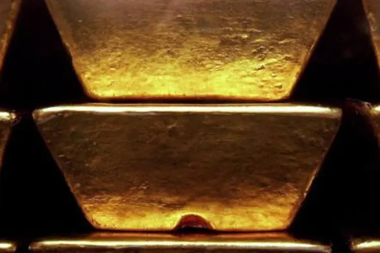 O contrato do ouro para fevereiro negociado na Comex, divisão de metais da New York Mercantile Exchange (Nymex) subiu US$ 8,10, ou 0,49%,  (Bruno Vincent/Getty Images)