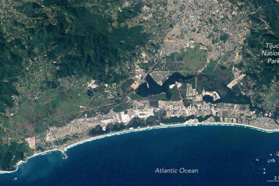 Imagens da Nasa mostram como Rio de Janeiro mudou em 30 anos