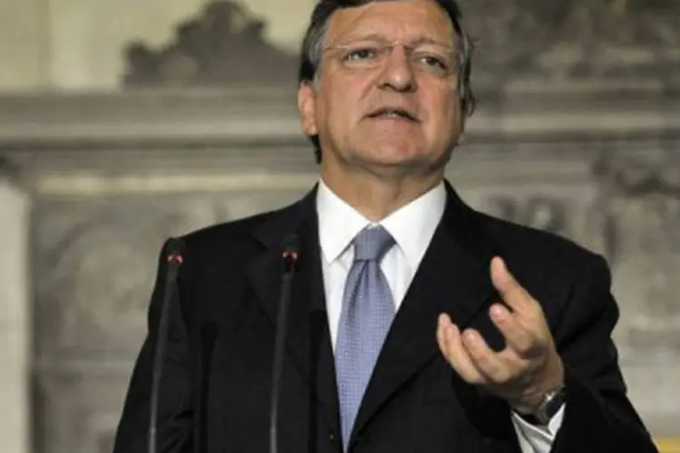 
	O presidente da Comiss&atilde;o Europeia, Jos&eacute; Manuel Dur&atilde;o Barroso: &quot;ser&aacute; recordada tanto por suas contribui&ccedil;&otilde;es como por suas reservas ao nosso projeto comum&quot;, disse
 (Louisa Gouliamaki/AFP)