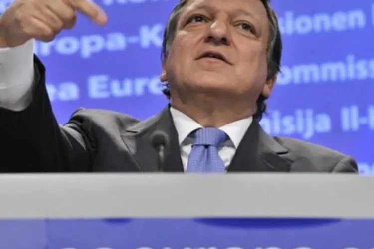 O presidente da Comissão Europeia, José Manuel Barroso: 'ao longo das seis décadas no trono, a rainha Elizabeth II inspirou esperança, cooperação e unidade' (Georges Gobet/AFP)