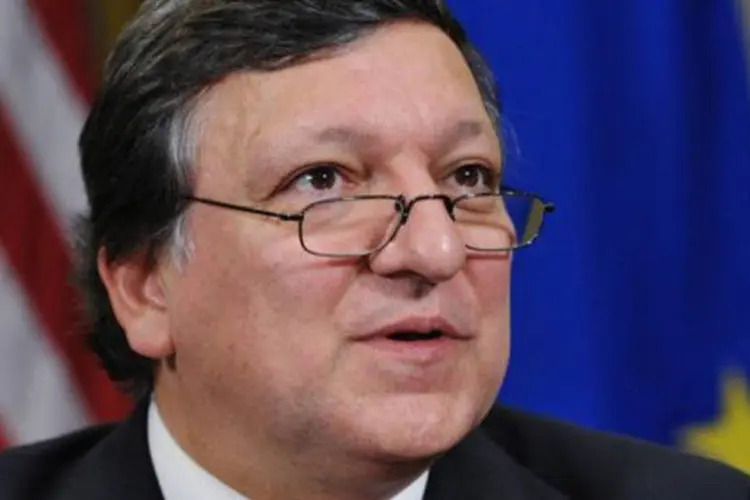 O presidente da Comissão Europeia, José Manuel Durão Barroso: "é preciso fazer todo o possível para garantir a irreversibilidade do euro" (Mandel Ngan/AFP)