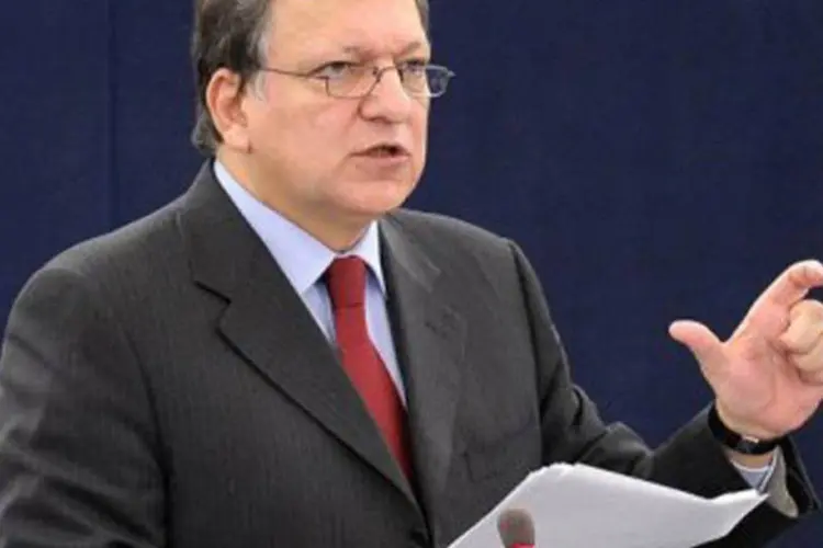 O presidente da Comissão Europeia, José Manuel Durão Barroso: "a decisão final de seguir na eurozona deve ser da Grécia" (Frederick Florin/AFP)