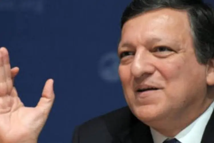 O Presidente da Comissão Europeia, José Manuel Barroso, deu sua primeira entrevista de 2011 nesta quarta (Eric Piermont/AFP)