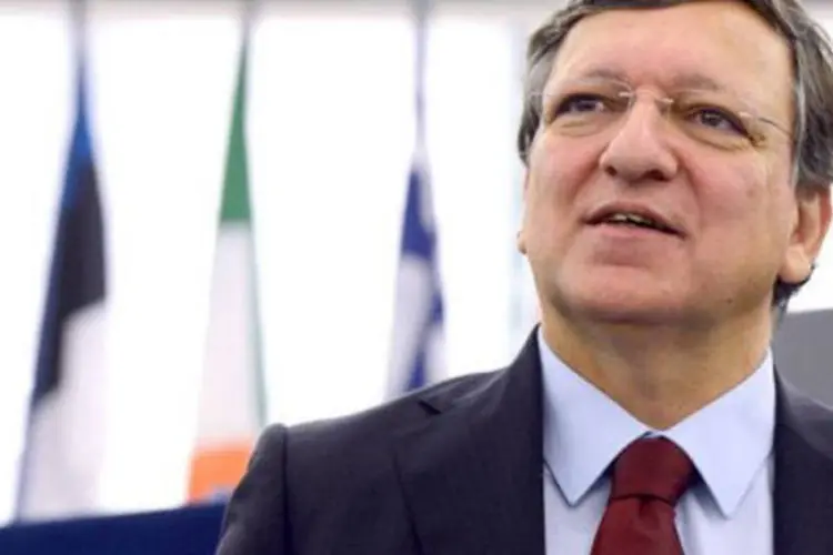 
	O presidente da Comiss&atilde;o Europeia, Jos&eacute; Manuel Barroso: este exerc&iacute;cio cobre todos os pa&iacute;ses, menos aqueles que s&atilde;o beneficiados por um programa de resgate
 (Patrick Hertzog/AFP)
