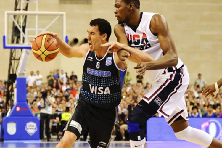 Jogo de basquete pré-olímpico: Espanha, Argentina e Brasil querem derrotar os EUA, favoritos na modalidade (London 2012/Divulgação)