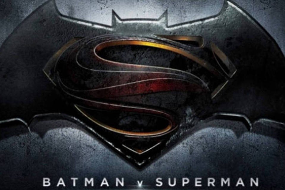 
	P&ocirc;ster do filme &ldquo;Batman v. Superman: Dawn of Justice&rdquo;: estreia est&aacute; prevista para 2016
 (Divulgação)
