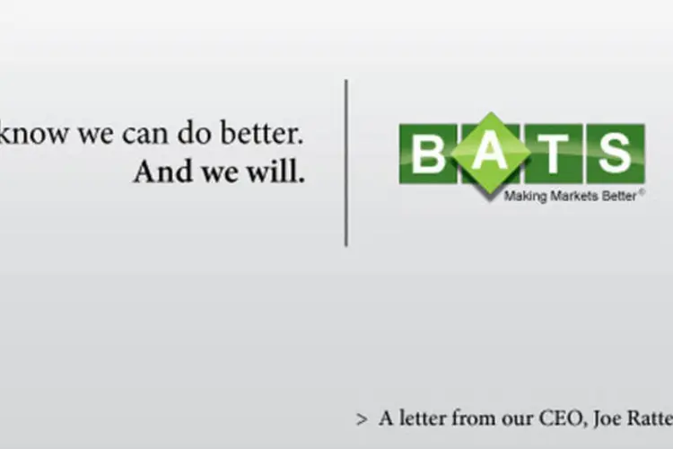 Imagem inicial do site da BATS que leva internauta para pedido de desculpas do CEO (Divulgação)