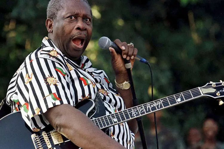 
	B.B. King durante apresenta&ccedil;&atilde;o em 1996: &quot;eu serei um garoto at&eacute; o dia de minha morte&quot;, afirmou
 (REUTERS/Laszlo Balogh/Files)