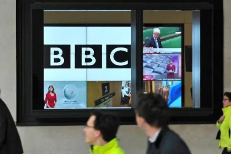 Sede da BBC, em Londres: ativista  fez uma convocação para um protesto (Carl Court/AFP)