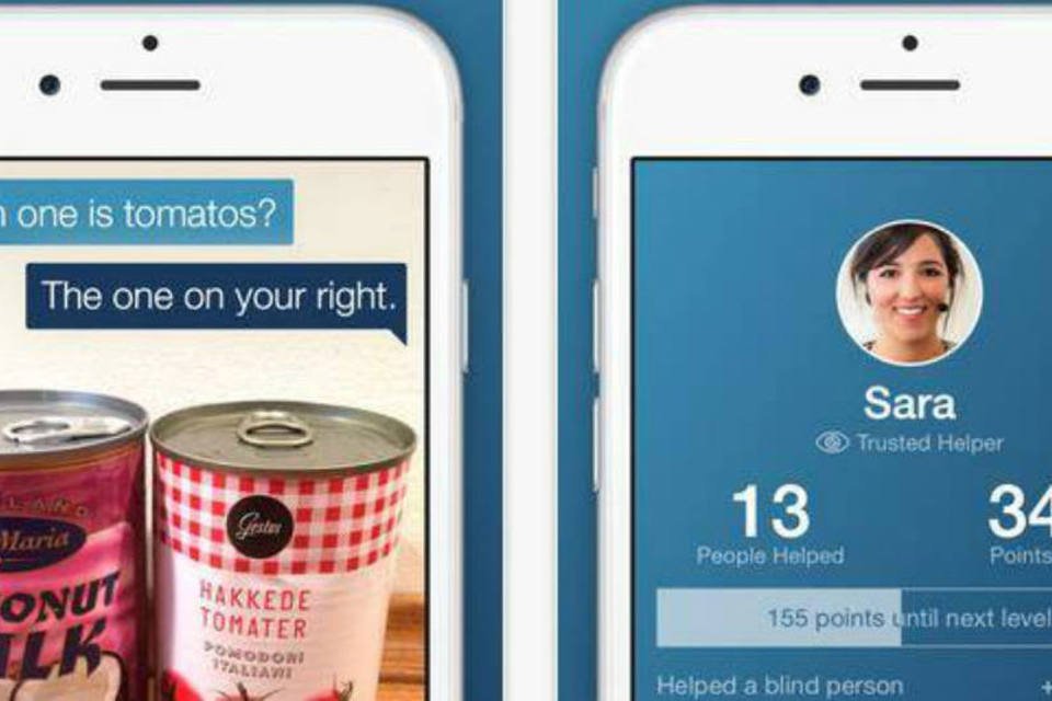 App reúne voluntários para ajudar deficientes visuais