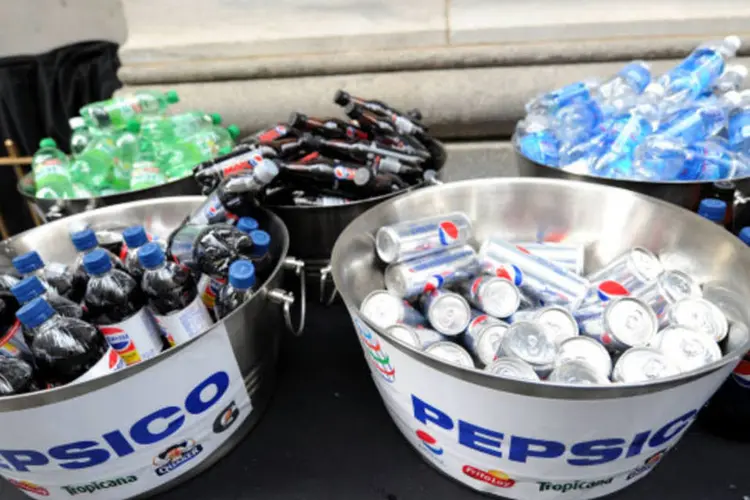 
	Bebidas da Pepsico: as vendas de refrigerantes est&atilde;o caindo na Am&eacute;rica do Norte, conforme consumidores buscam bebidas mais saud&aacute;veis, como sucos
 (Getty Images / Allison Shelley)