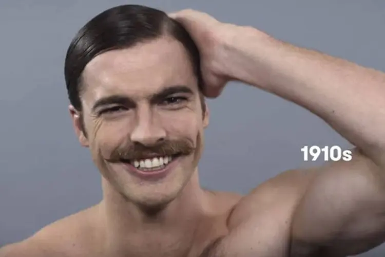 
	Beleza masculina na d&eacute;cada de 1910: um s&eacute;culo de mudan&ccedil;as na beleza masculina s&atilde;o resumidos em apenas dois minutos
 (Reprodução)