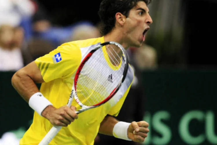 
	O triunfo nas duplas serviu como motiva&ccedil;&atilde;o para Thomaz Bellucci, atual 37.&ordm; colocado do ranking mundial
 (REUTERS/Daron Dean)