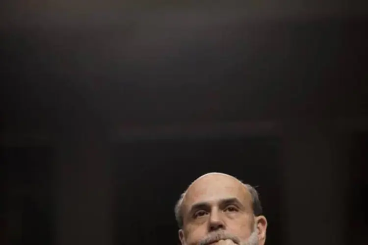 Mercado espera ansioso pelo discurso de Ben Bernanke, presidente do Fed, na sexta-feira (Brendan Smialowski/Getty Images)