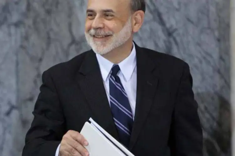 
	Efeito Bernanke: Ibovespa amplia alta ap&oacute;s an&uacute;ncio do Fed
 (Brendan Hoffman/Getty Images)