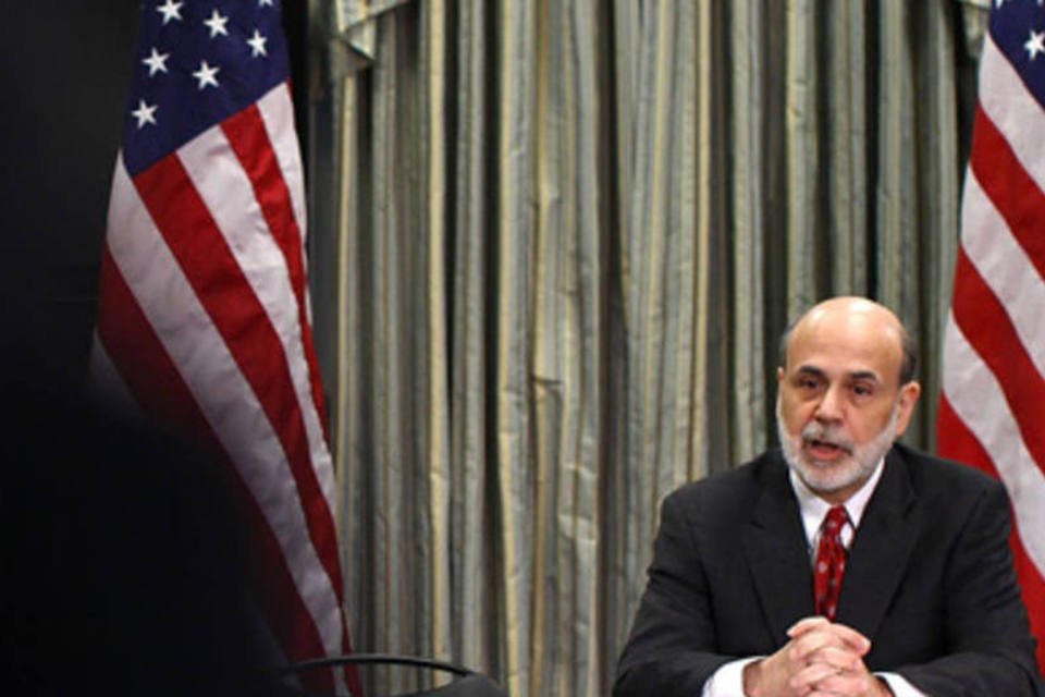 Presidente do Banco Central dos EUA (Fed), Ben Bernanke: linha de swap vai ser reaberta com os BCs da Europa, da Inglaterra, do Canadá e da Suíça (.)