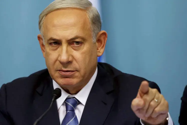 "Quero que fique claro que um governo amplo continuará aspirando a um processo político com os palestinos e o fará com a ajuda dos atores regionais", declarou o primeiro-ministro Benjamin Netanyahu (REUTERS/Ronen Zvulun)