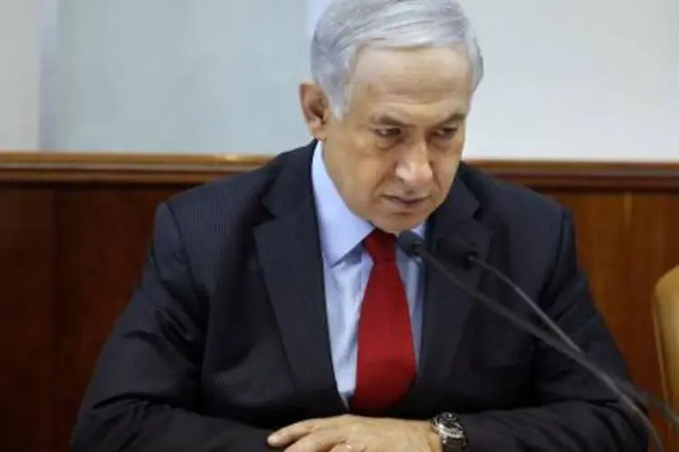O premier de Israel, Benjamin Netanyahu: polícia de Israel prendeu um professor suspeito de apoiar o EI (Gali Tibbon/AFP)