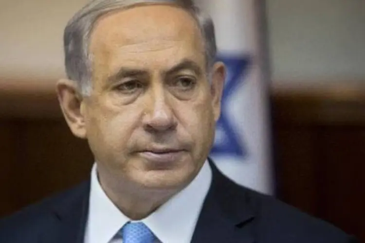 
	Benjamin Netanyahu: &quot;Temos de combater o EI. Temos tamb&eacute;m de parar o Ir&atilde;&quot;, disse
 (Sebastian Scheiner/AFP)