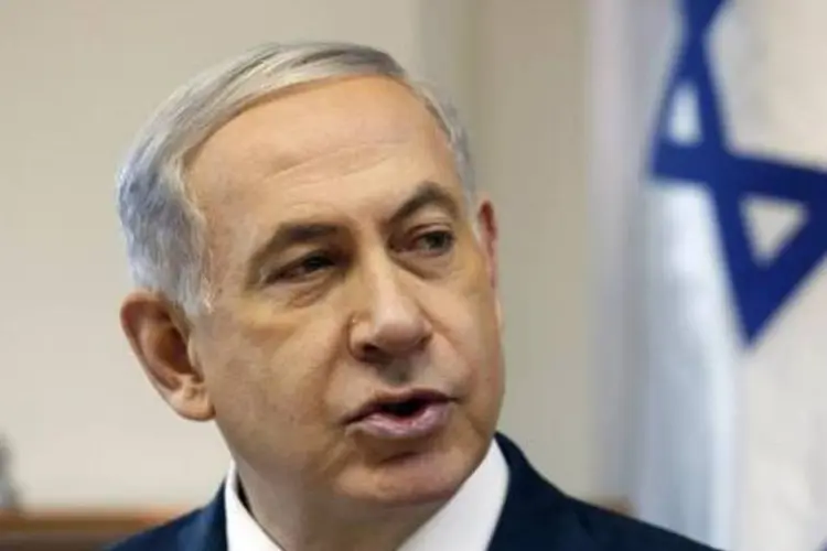 
	O primeiro-ministro israelense, Benjamin Netanyahu, considera &#39;simplesmente irrelevante&#39; o apoio que deu no passado &agrave; ideia de um Estado palestino
 (Gali Tibbon/AFP)