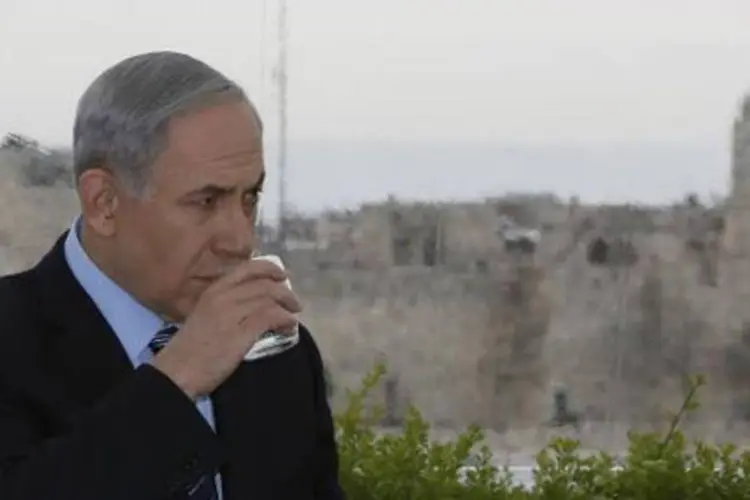 O premier de Israel, Benjamin Netanyahu: "ao invés de aprender a lição, a Autoridade Palestina tem adotado medidas que ameaçam a estabilidade regional" (Gali Tibbon/AFP)